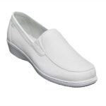 Calzado Rómulo - Zapato Cuero Sabrina Sanitario Cruz Verde Suela Goma Termoplástica (Tr) 1086-Bco