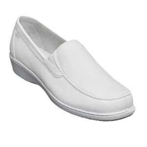 Calzado Rómulo - Zapato Cuero Sabrina Sanitario Cruz Verde Suela Goma Termoplástica (Tr) 1086-Bco