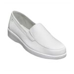 Calzado Rómulo - Zapato Cuero Sabrina Sanitario Cruz Verde Suela Poliuretano 1089-Bco