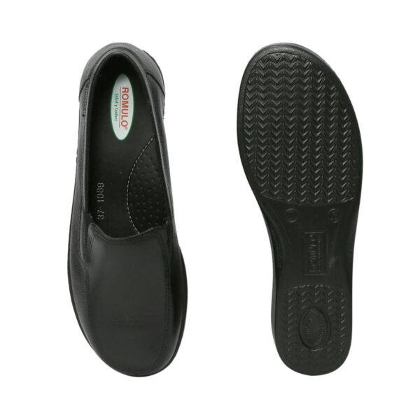 Zapato Cuero Sabrina Ejecutivo Cruz Verde Suela Poliuretano 1089-Ngr - Imagen 2