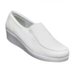 Calzado Rómulo - Zapato Cuero Sabrina Sanitario Cruz Verde Suela Poliuretano 1090-Bco