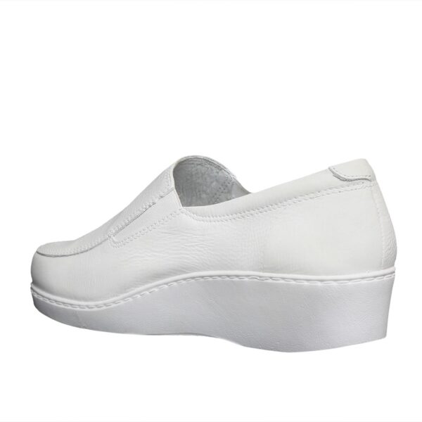 Zapato Cuero Sabrina Sanitario Cruz Verde Suela Poliuretano 1090-Bco - Imagen 3