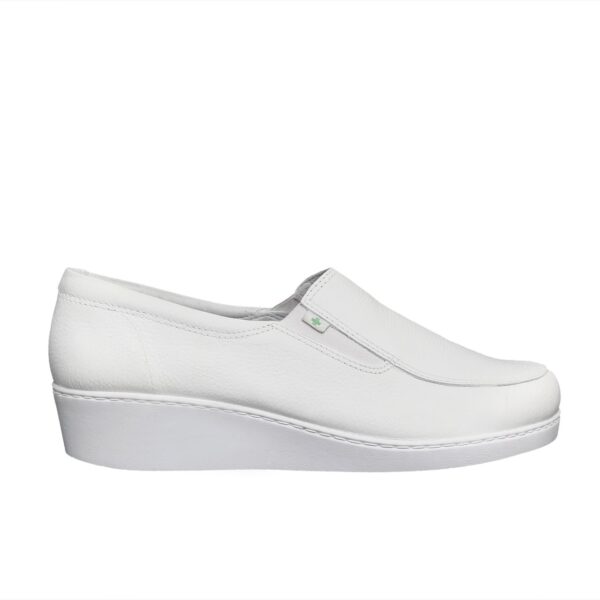 Zapato Cuero Sabrina Sanitario Cruz Verde Suela Poliuretano 1090-Bco - Imagen 4