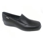 Calzado Rómulo - Zapato Cuero Sabrina Profesional Cruz Verde Suela Goma Termoplástica (Tr) 2551-Ngr