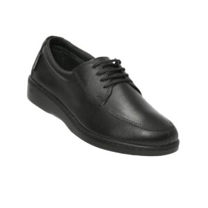 Calzado Rómulo - Zapato Cuero Sabrina Ejecutivo Cruz Verde Suela Poliuretano 2600-Ngr