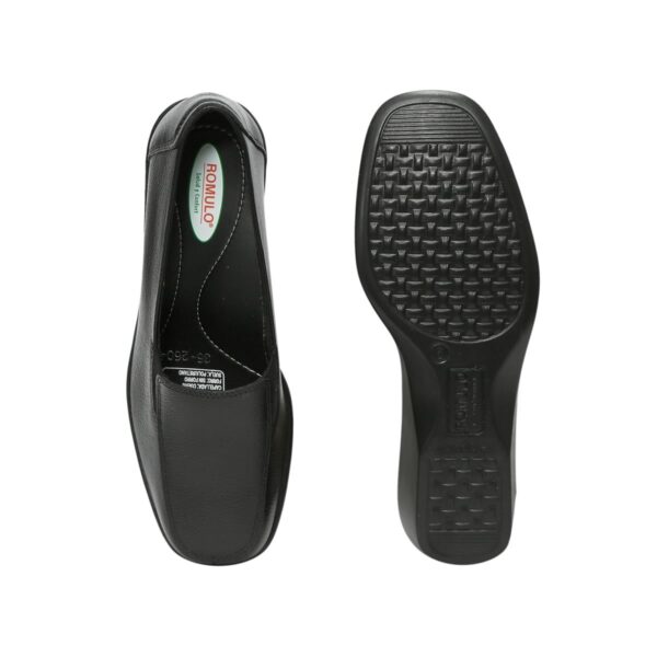 Zapato Cuero Romulo Ejecutivo Cruz Verde Suela Poliuretano 2604-Ngr - Imagen 2