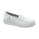 Calzado Rómulo - Zapato Cuero Sabrina Sanitario Cruz Verde Suela Poliuretano 2765-Bco