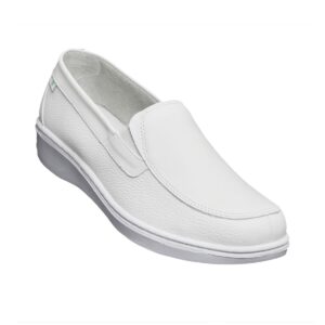 Calzado Rómulo - Zapato Cuero Sabrina Sanitario Cruz Verde Suela Caucho 3224-Bco