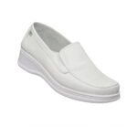 Calzado Rómulo - Zapato Cuero Sabrina Sanitario Cruz Verde Suela Poliuretano 3254-Bco