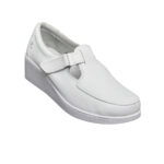 Calzado Rómulo - Zapato Cuero Sabrina Sanitario Cruz Verde Suela Poliuretano 3263-Bco