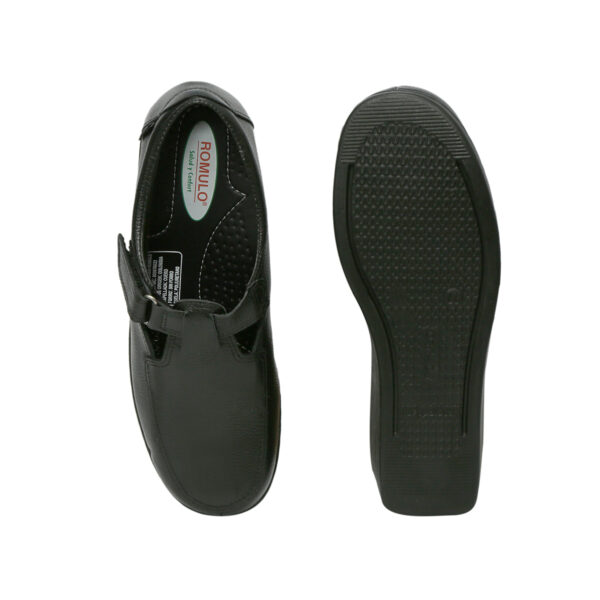 Zapato Cuero Sabrina Ejecutivo Cruz Verde Suela Poliuretano 3263-Ngr - Imagen 4