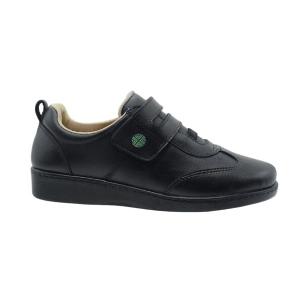 Zapato Polipiel Babakut Deportivo Cruz Verde Suela Poliuretano 3818-Ngr - Imagen 2
