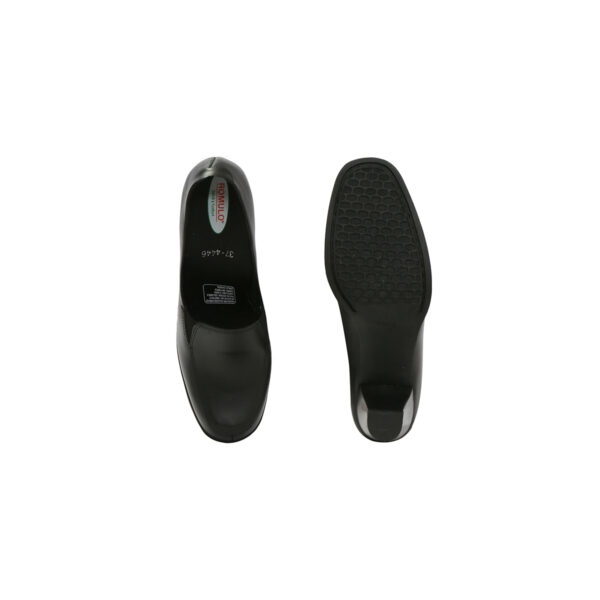 Zapato Cuero Romulo Ejecutivo Cruz Verde Suela Caucho 4446-Ngr - Imagen 4