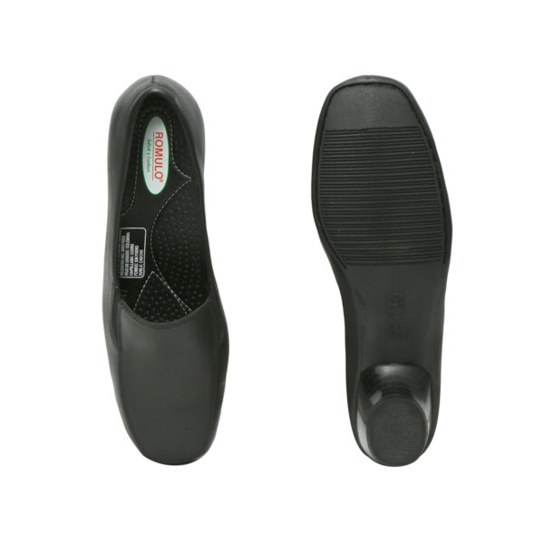 Zapato Cuero Romulo Ejecutivo Cruz Verde Suela Caucho 4447-Ngr - Imagen 2