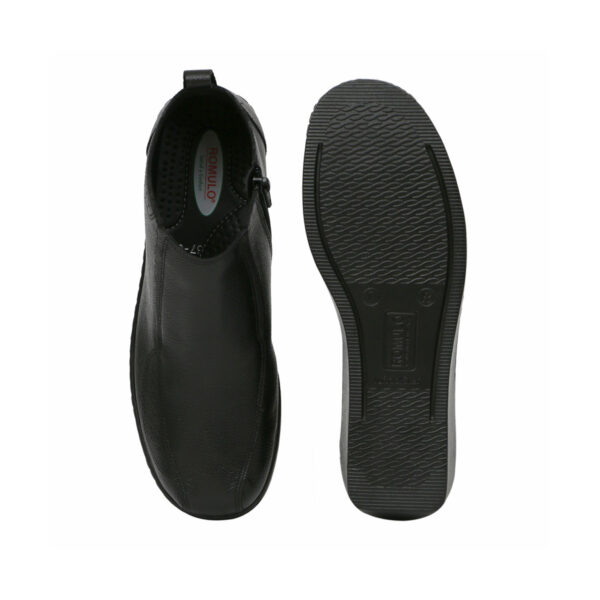 Zapato Cuero Sabrina Ejecutivo Cruz Verde Suela Poliuretano 6225-Ngr - Imagen 4