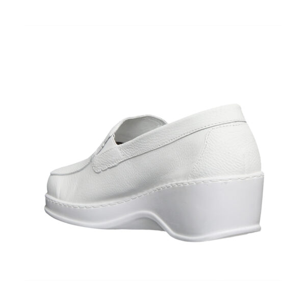 Zapato Cuero Sabrina Sanitario Cruz Verde Suela Poliuretano 8820-Bco - Imagen 3