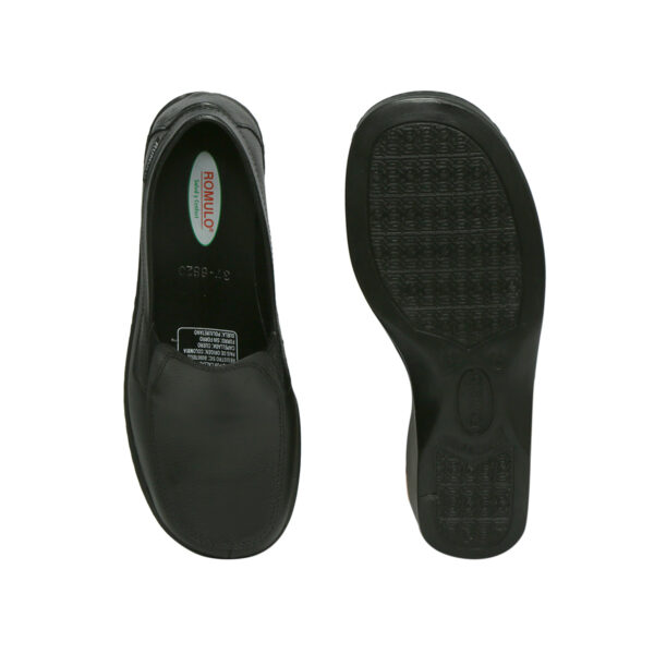 Zapato Cuero Sabrina Ejecutivo Cruz Verde Suela Poliuretano 8820-Ngr - Imagen 4