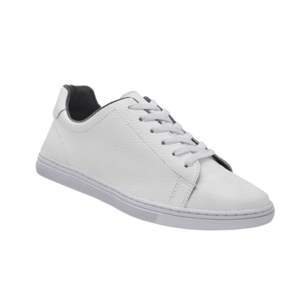 Zapato Cuero Romulo Deportivo Cruz Verde Suela Caucho 9077-Bco - Imagen 1