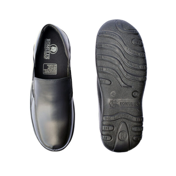 Zapato Polipiel Babakut Profesional Cruz Verde Suela Poliuretano 9147-Ngr - Imagen 4