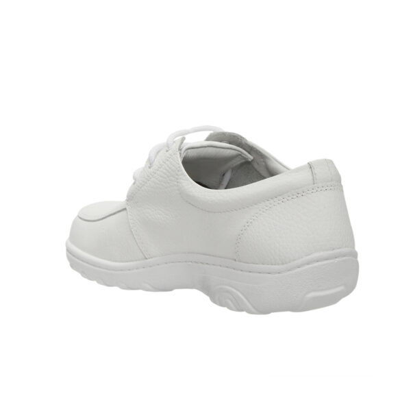 Zapato Cuero Softy Sanitario Cruz Verde Suela Poliuretano 9229-Bco - Imagen 3