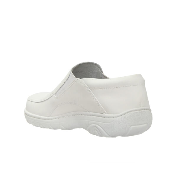 Zapato Cuero Softy Sanitario Cruz Verde Suela Poliuretano 9235-Bco - Imagen 3