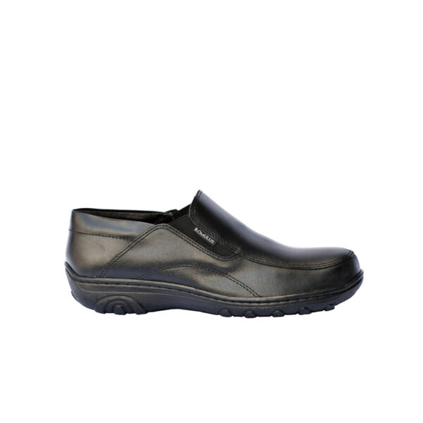 Zapato Cuero Romulo Ejecutivo Cruz Verde Suela Poliuretano 9235-Ngr - Imagen 2