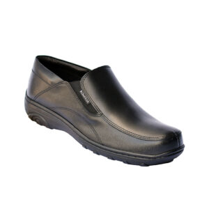 Calzado Rómulo - Zapato Cuero Romulo Ejecutivo Cruz Verde Suela Poliuretano 9235-Ngr