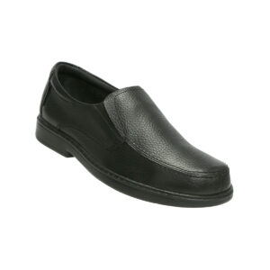 Calzado Rómulo - Zapato Cuero Softy Ejecutivo Cruz Verde Suela Poliuretano 9300-Ngr