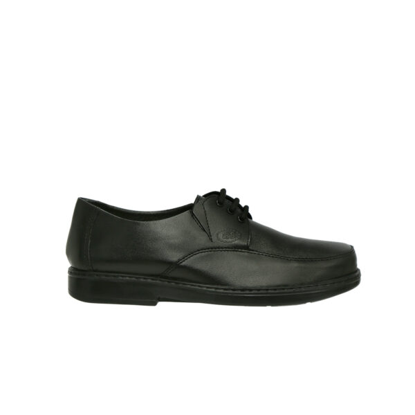 Zapato Cuero Romulo Ejecutivo Cruz Verde Suela Poliuretano 9326-Ngr - Imagen 2